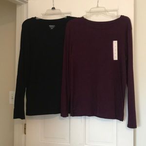 Merona basic long sleeve tops
